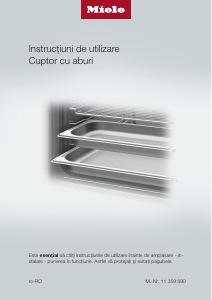 Manual Miele DG 6001 Cuptor