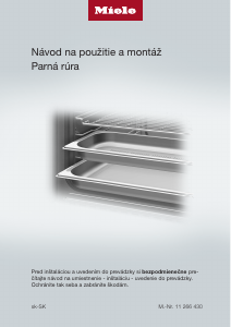 Návod Miele DG 7440 Rúra