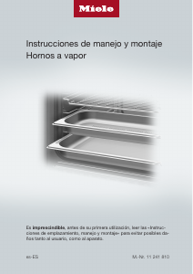 Manual de uso Miele DG 7440 Horno