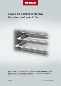 Návod Miele DGC 7640 Rúra