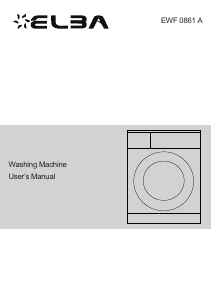 Manual Elba EWF 0861 A Washing Machine