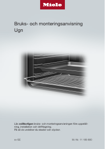 Bruksanvisning Miele H 2760 B Ugn