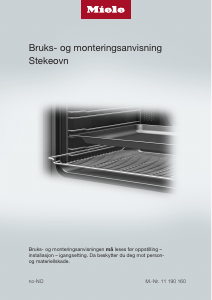 Bruksanvisning Miele H 2860 B Ovn