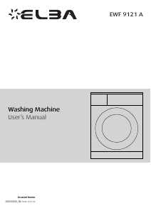 Handleiding Elba EWF 9121 A Wasmachine