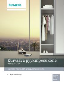 Käyttöohje Siemens WD15G441DN Pesukone