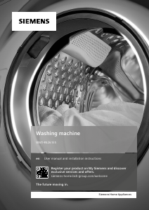 Manual Siemens WM14N261ES Washing Machine