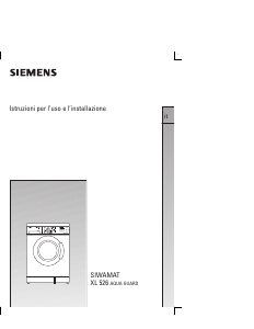 Manuale Siemens WM52601IT Lavatrice