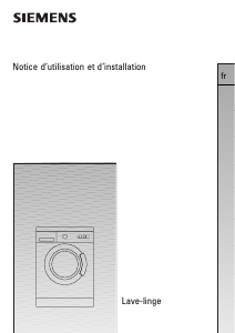 Manual Siemens WXL1252CH Washing Machine