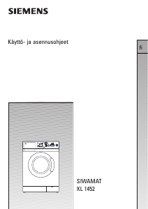 Manual Siemens WXL1452NK Washing Machine