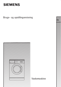 Brugsanvisning Siemens WXLP1650DN Vaskemaskine