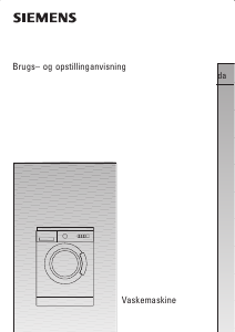 Brugsanvisning Siemens WXLP1657SN Vaskemaskine