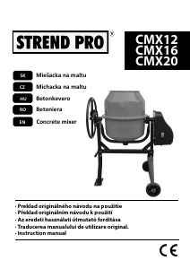 Handleiding Strend Pro CMX12 Cementmixer