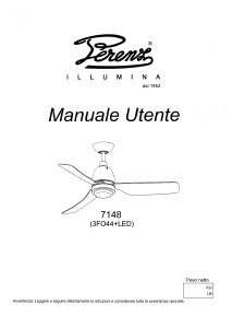 Manuale Perenz 7148CR Ventilatore da soffitto