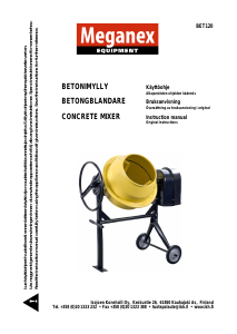 Manual Meganex BET120 Cement Mixer