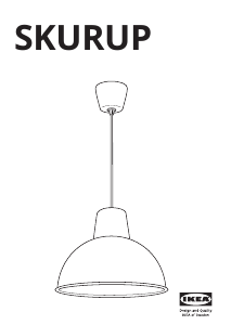 Посібник IKEA SKURUP (celing) Лампа