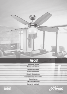 Manual Hunter 50646 Arcot Ventilador de teto