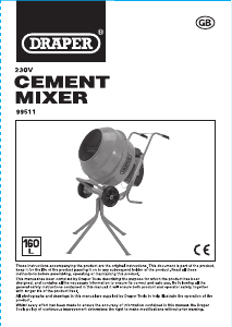 Handleiding Draper 99511 Cementmixer