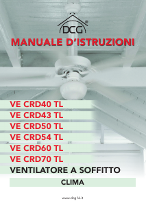 Manuale DCG VE CRD43 TL Ventilatore da soffitto