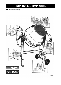 Bruksanvisning Altrad HMP 180 L Betongblandare