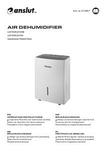 Manual Anslut 014-957 Dehumidifier