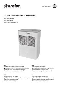 Manual Anslut 014-956 Dehumidifier