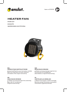 Manual Anslut 015-181 Heater