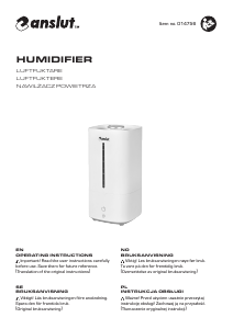 Manual Anslut 014-756 Humidifier