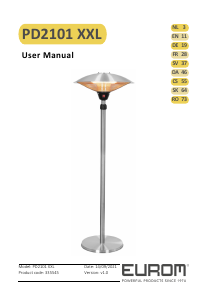 Handleiding Eurom PD2101 XXL Terrasverwarmer