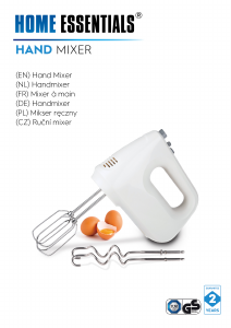 Manual Home Essentials HM-123418 Hand Mixer