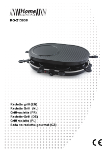 Manual Home Essentials RG-213956 Raclette Grill