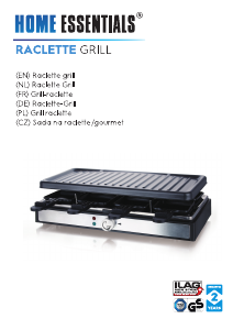 Manuál Home Essentials RG-124722 Raclette gril