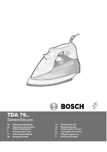 Kullanım kılavuzu Bosch TDA7658 Ütü