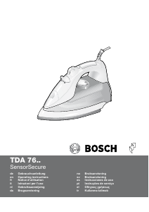 Manual de uso Bosch TDA7680 Plancha