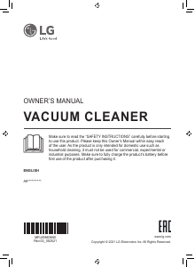 Manual LG A9N-CORE Vacuum Cleaner