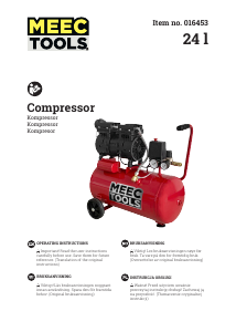 Instrukcja Meec Tools 016-453 Kompresor