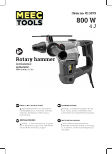 Manual Meec Tools 015-879 Rotary Hammer