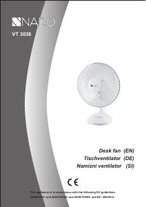 Manual NABO VT3036 Fan