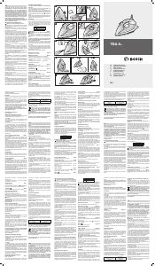Manuale Bosch TDA8366 Ferro da stiro