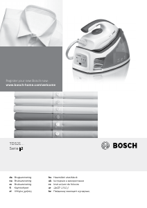 Käyttöohje Bosch TDS2120GB Silitysrauta