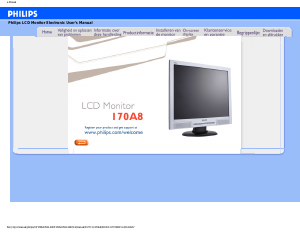 Handleiding Philips 170A8FS LCD monitor