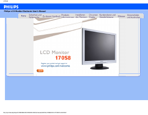 Manual Philips 170S8FB LCD Monitor