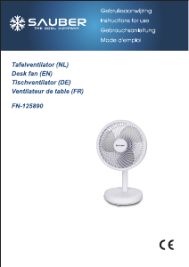 Bedienungsanleitung Sauber FN-125890 Ventilator