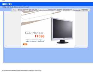 Handleiding Philips 170S8FS LCD monitor