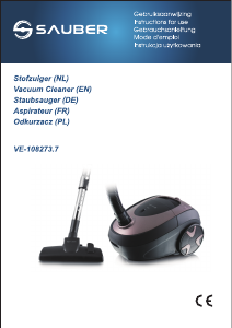 Manual Sauber VE-108273.7 Vacuum Cleaner