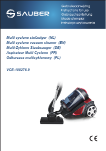 Manual Sauber VCE-108276.9 Vacuum Cleaner