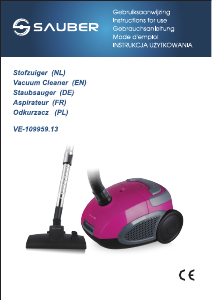 Manual Sauber VE-109959.13 Vacuum Cleaner