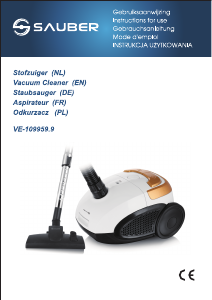 Manual Sauber VE-109959.9 Vacuum Cleaner