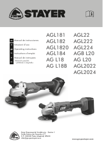 Manual de uso Stayer AG L20 Amoladora angular