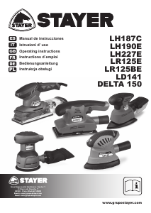 Manual de uso Stayer LD 141 Lijadora delta