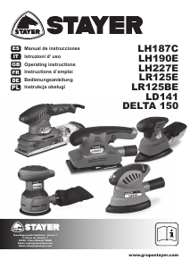 Manual de uso Stayer DELTA 150 Lijadora delta